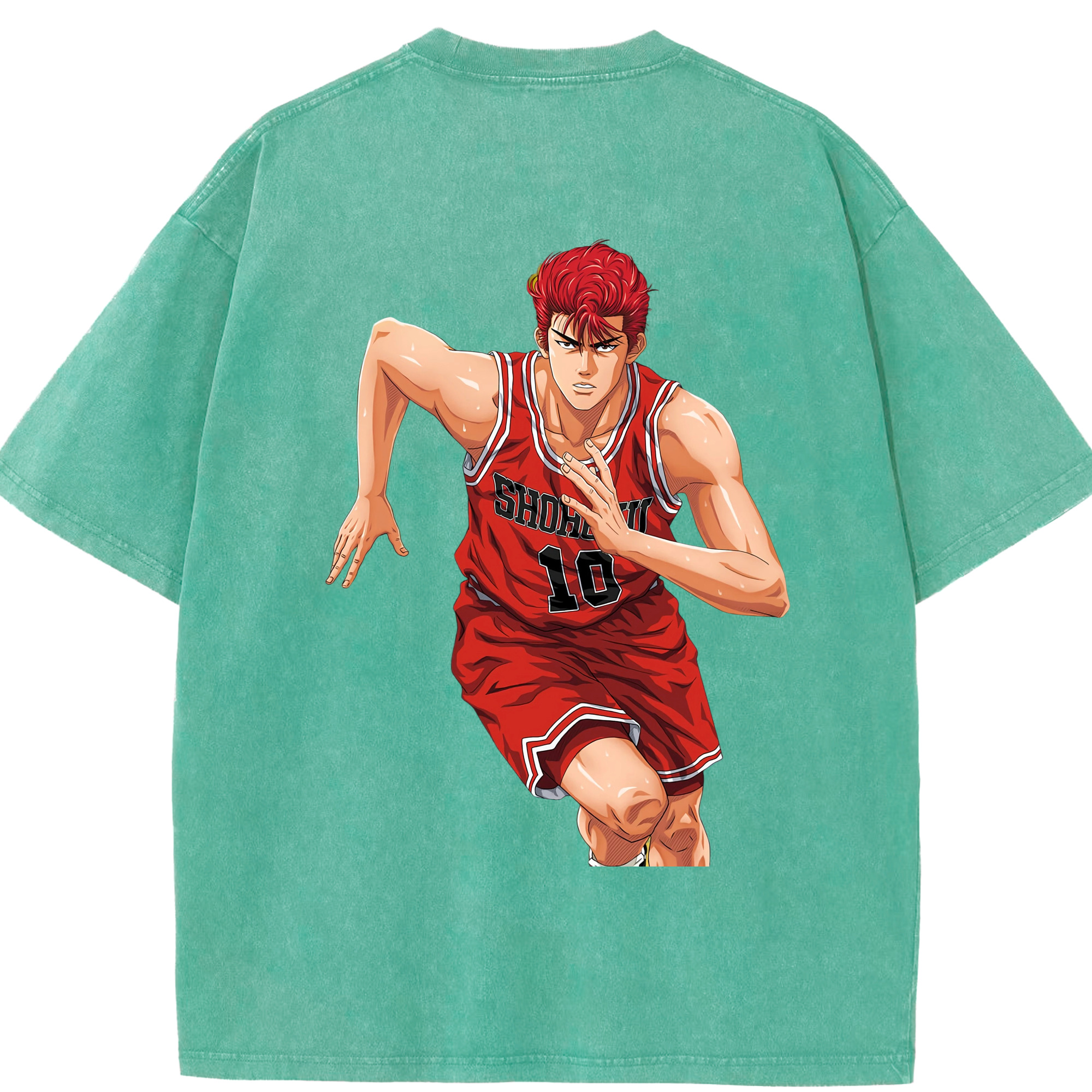 （画像用） SLAM DUNK／スラムダンク 綿100% ヴィンテージ風 半袖Tシャツ（背面プリント）